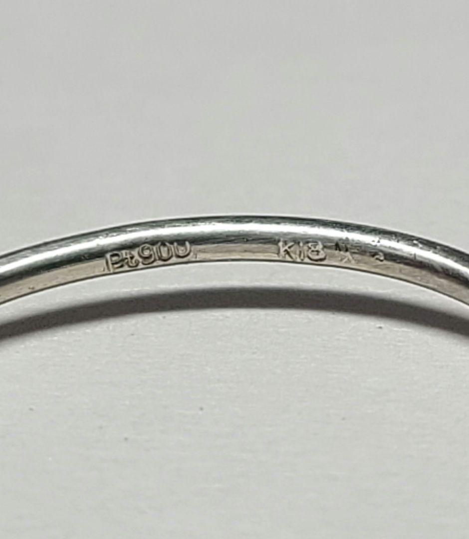 もちこ★ブラジルアレキ&パパラチアサファイアリングPt900★