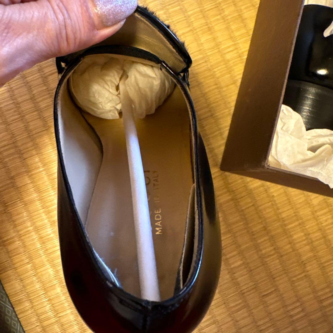 GUCCI moccassino pelle ローファー ハラコ 23