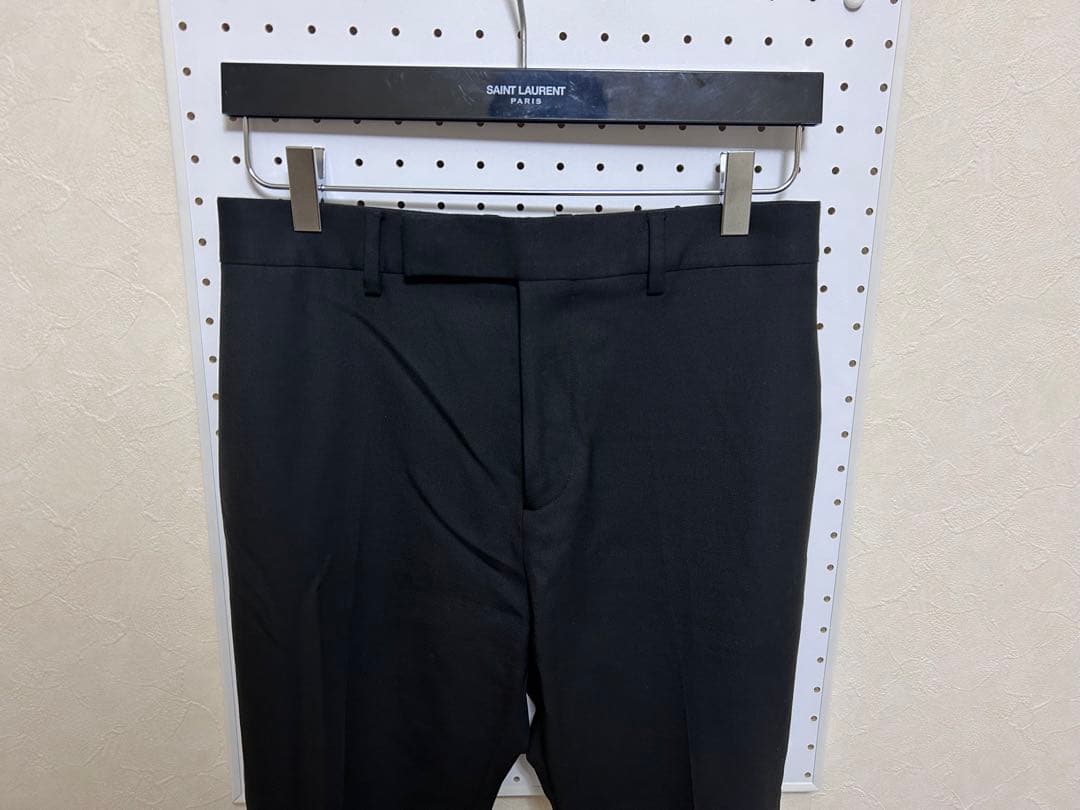 celine セリーヌ　20SS スモーキング　フレアスラックス　側章