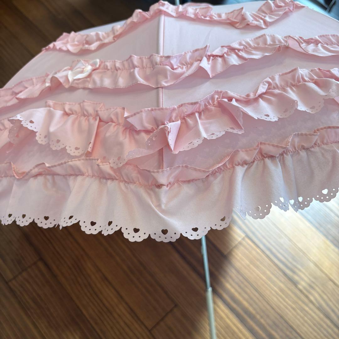 フリル付きピンク日傘 ベイビーザスターズシャインブライト