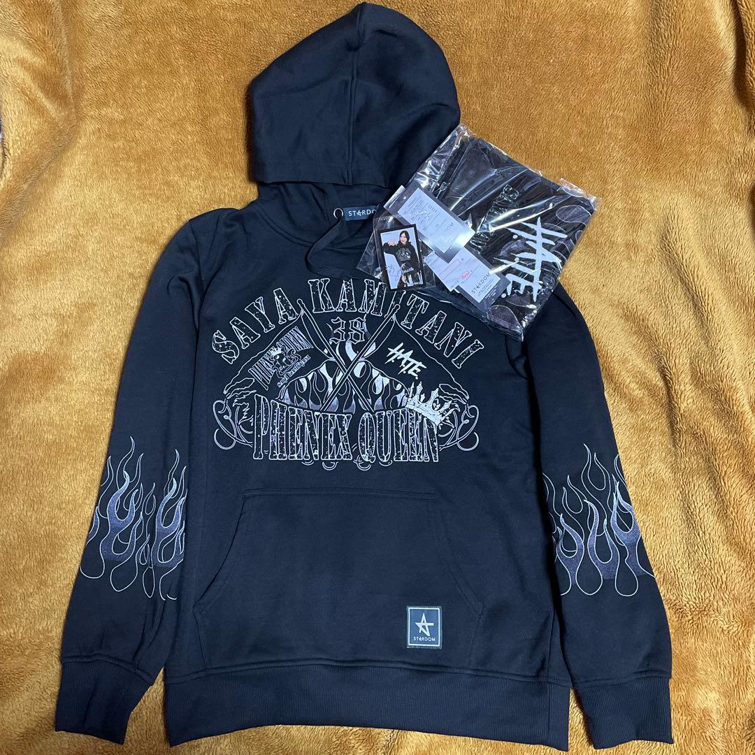 LL　スターダム　上谷沙弥　プルパーカ　タオル・ステッカー付　パーカー、他L