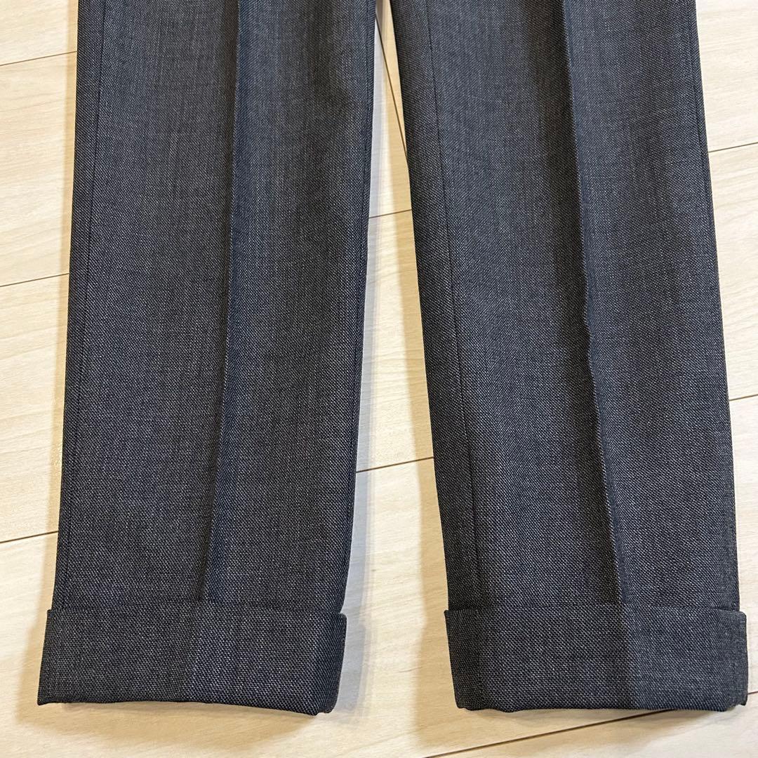 リングヂャケット スラックス グレー ウール100% サイドアジャスター 日本製