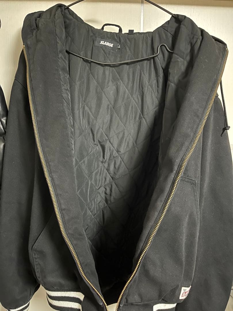 XLARGE フード付きナイロンジャケット XL 黒