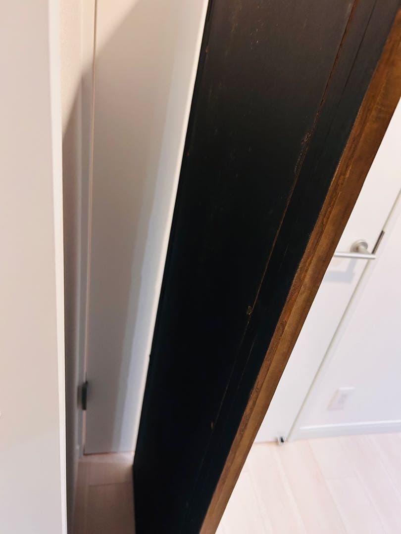 天然木　クラッシュゲート　スタンドミラー　ヴィンテージ古材　壁掛け可能