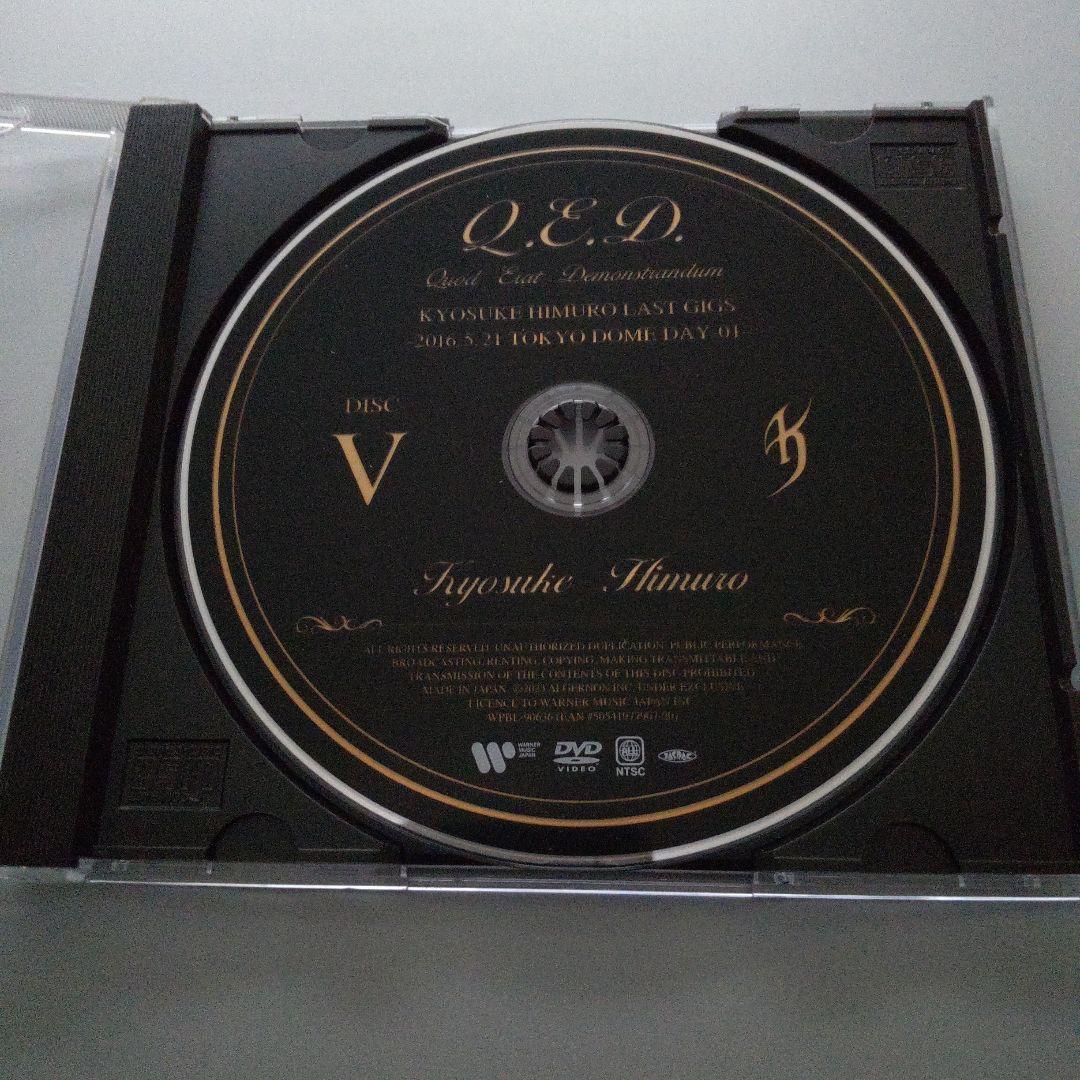 「Q.E.D」 氷室京介 DISC Ⅴ Ⅵ【5、6】のみ（DVD）円心割れあり