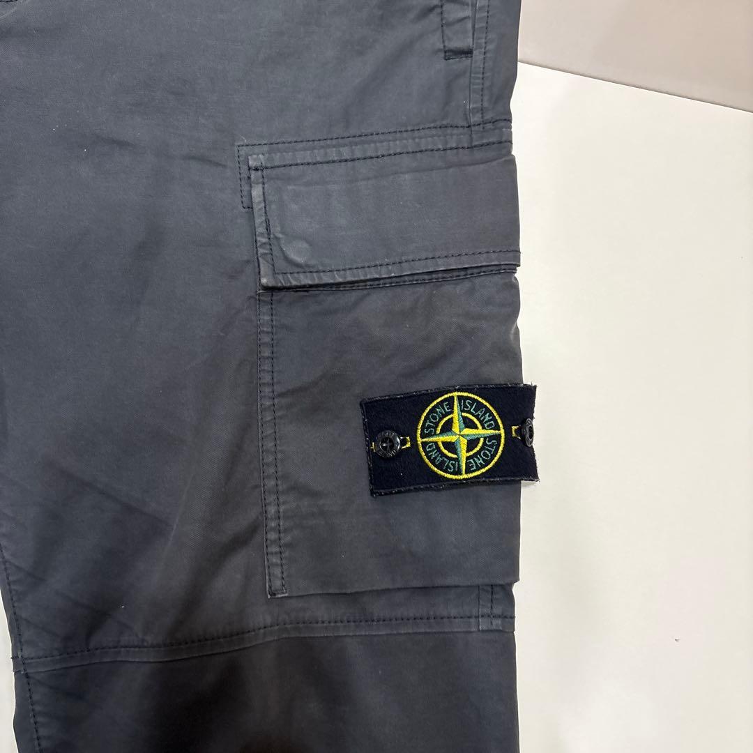 ストーンアイランド カーゴパンツ ブラック