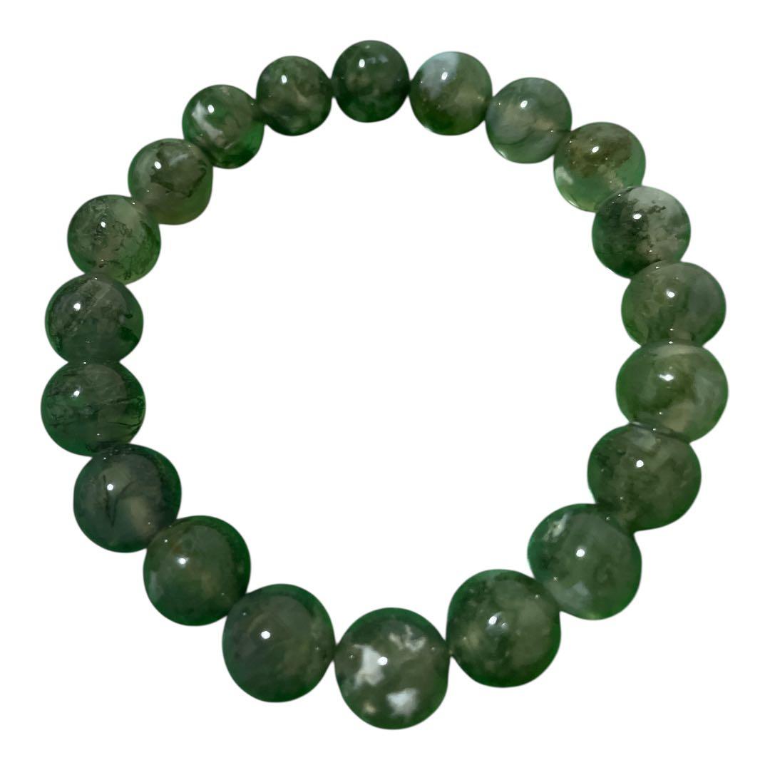 天然石ブレスレット（モスアゲート）