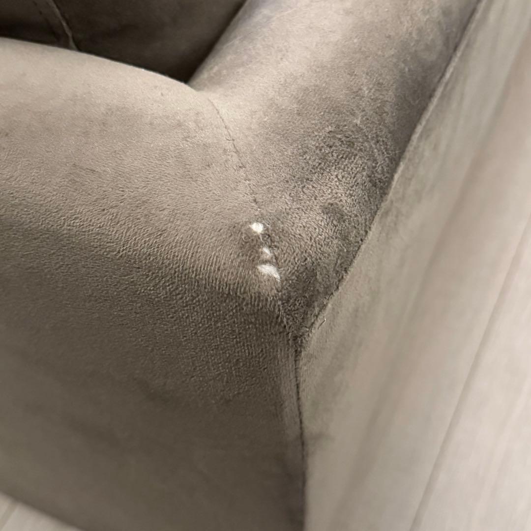 LOWYA オットマン2個付き 3人がけソファ