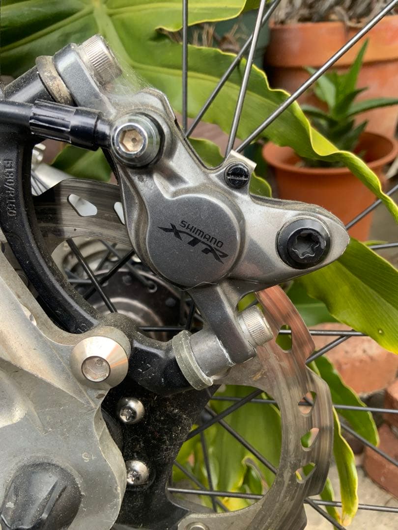 Shimano XTR ディスクブレーキ二本引き　レバー　右　アウトブレーカー