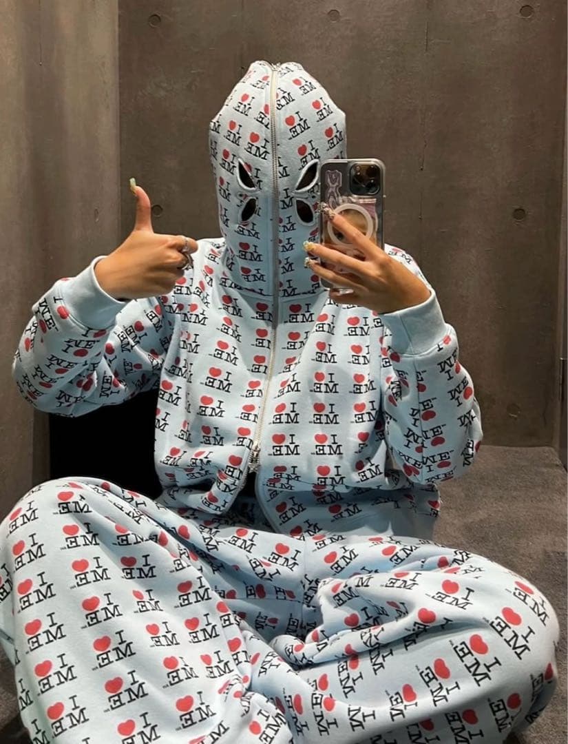 【未使用】Ashley Williams I ♥︎ ME 水色　パーカー