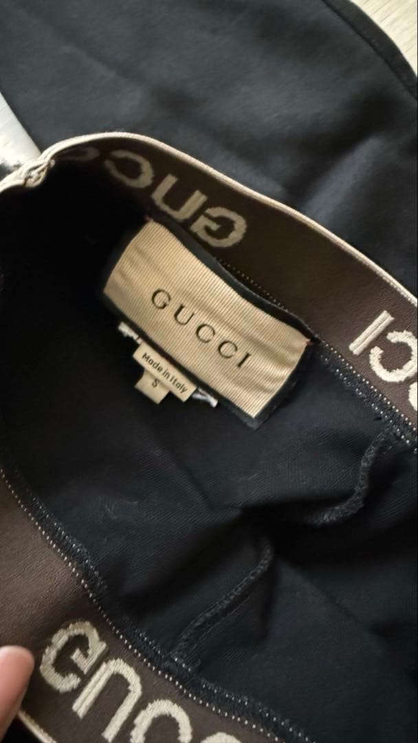 GUCCI ロゴジャガードレギンスSサイズ