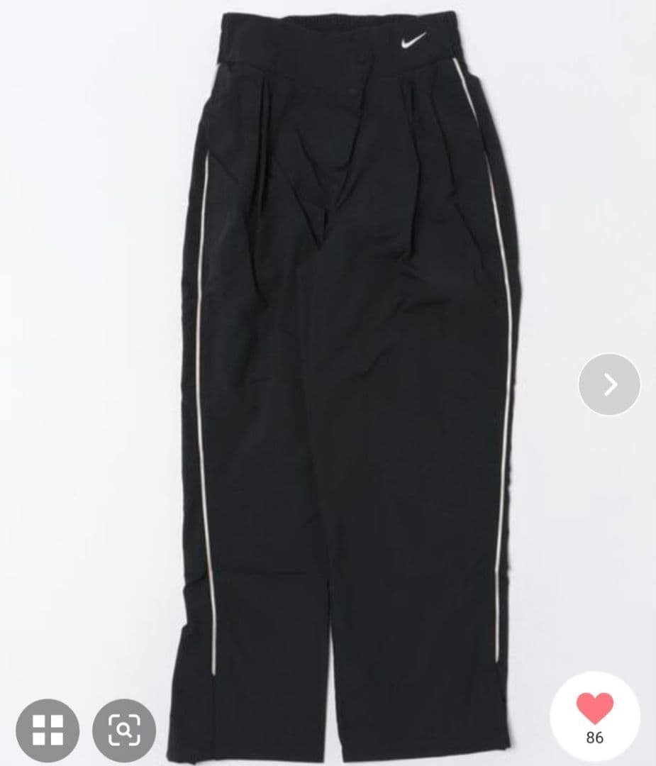 NIKE カーゴパンツ ブラック M アシンメトリカルウエスト