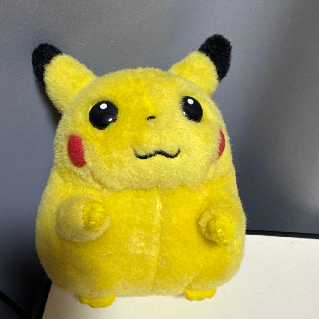 希少♡レトロ　ピカチュウ　音が鳴るぬいぐるみ　赤タグ　笛　ポケモン　初期