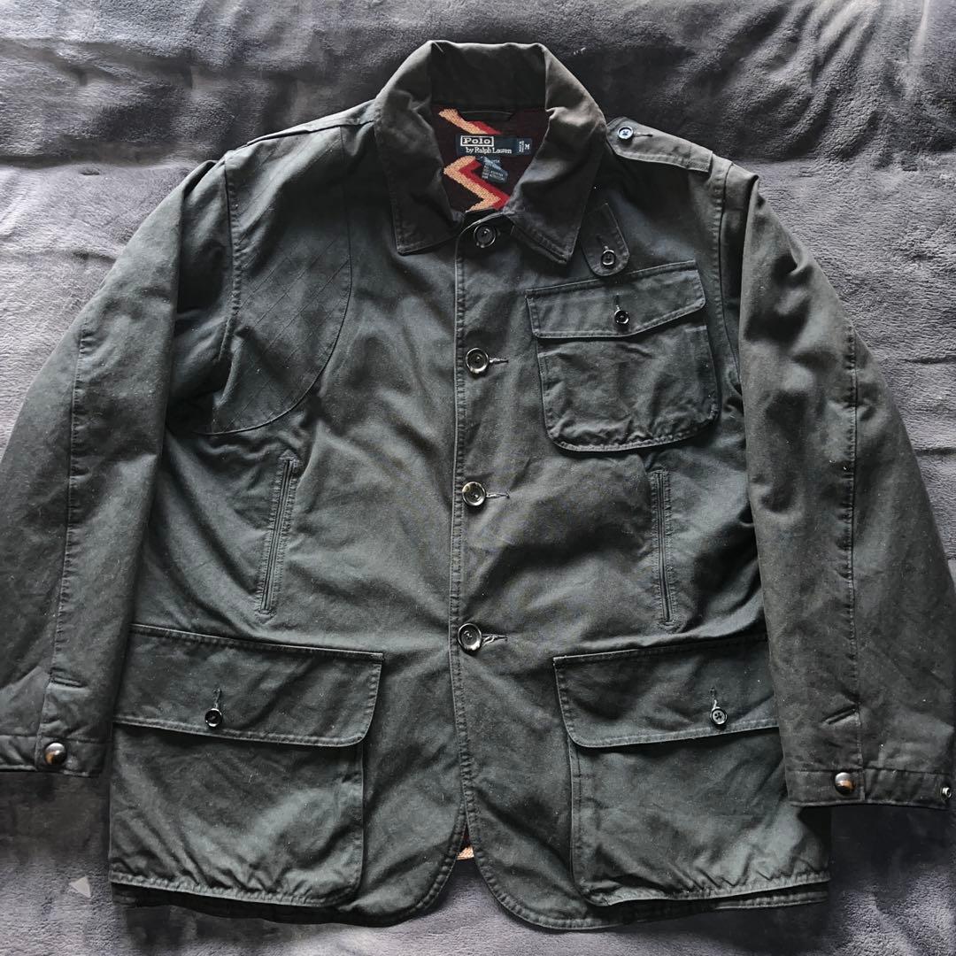 90S ヴィンテージ ラルフローレン ハンティングジャケット M ネイティブ柄