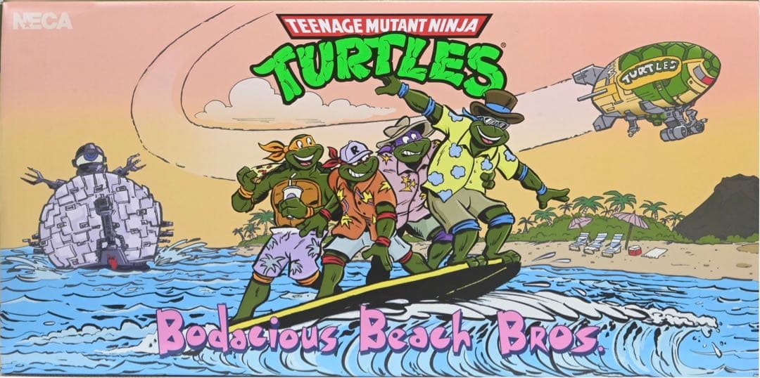 NECAコミコン限定タートルズ-Beach Bros.4-Pack