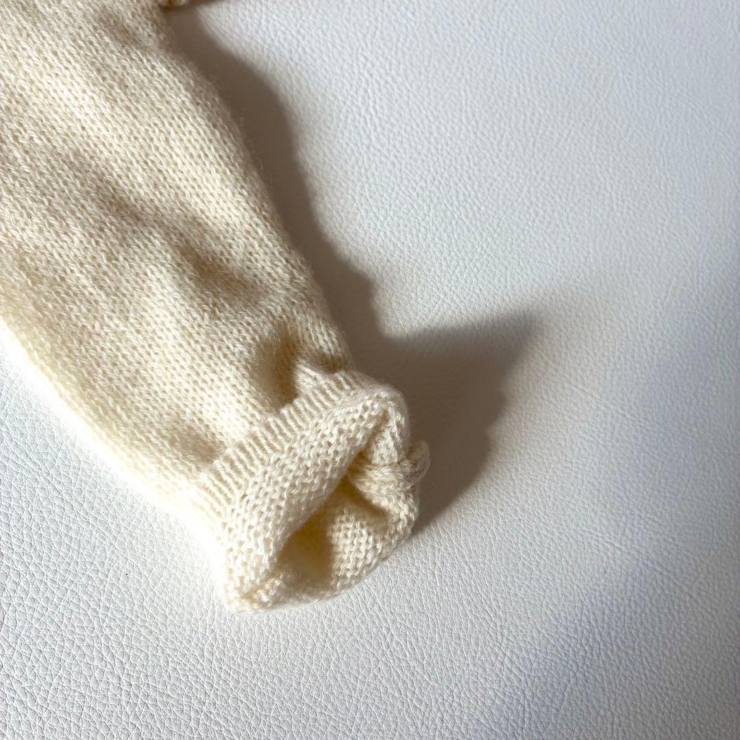 未使用タグ付✨Ron Herman　長袖カーディガン　ピュアカシミヤ100%　白