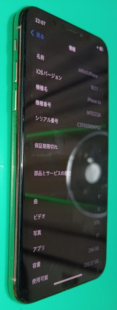 Apple iPhone Xs 256GB Simロック解除済 ジャンク