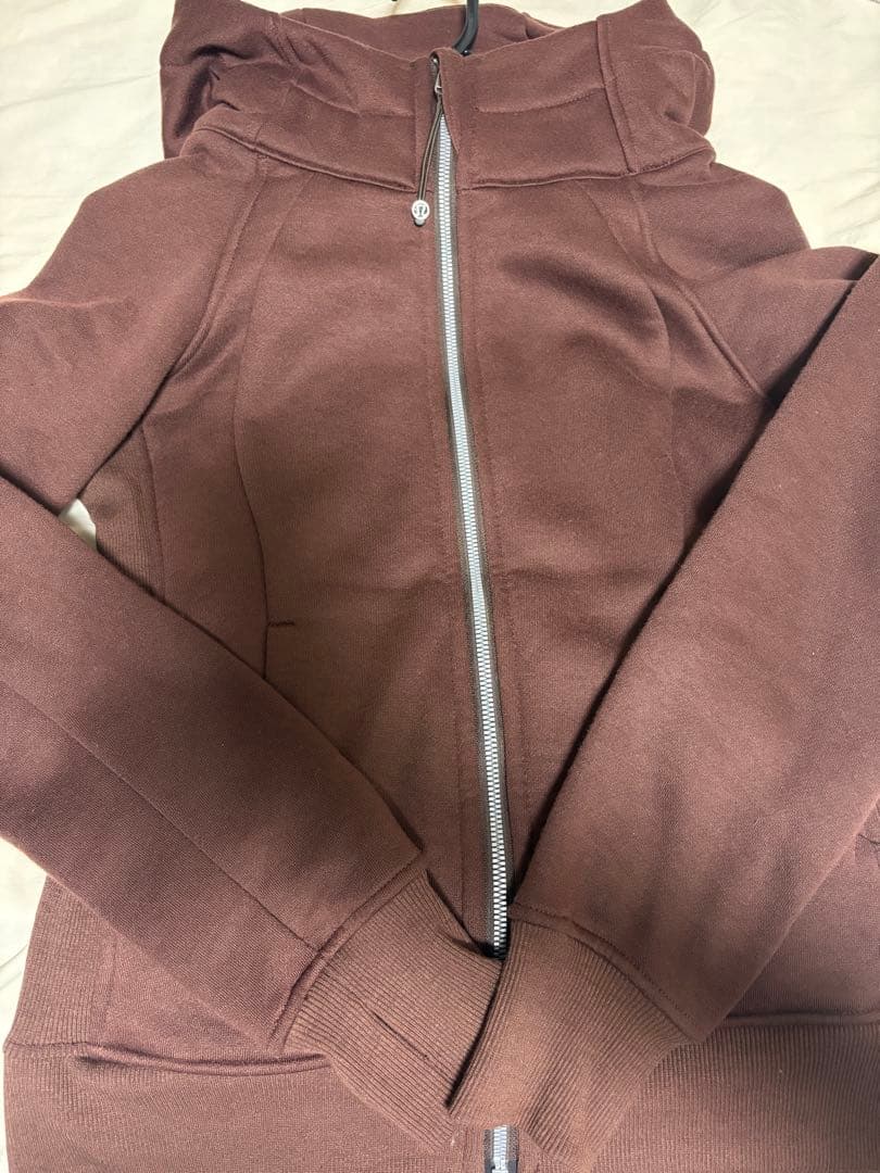 【lululemon】スキューバフルジップフーディ　パーカー/ブラウン