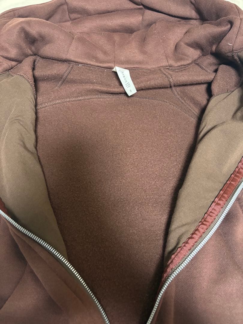 【lululemon】スキューバフルジップフーディ　パーカー/ブラウン