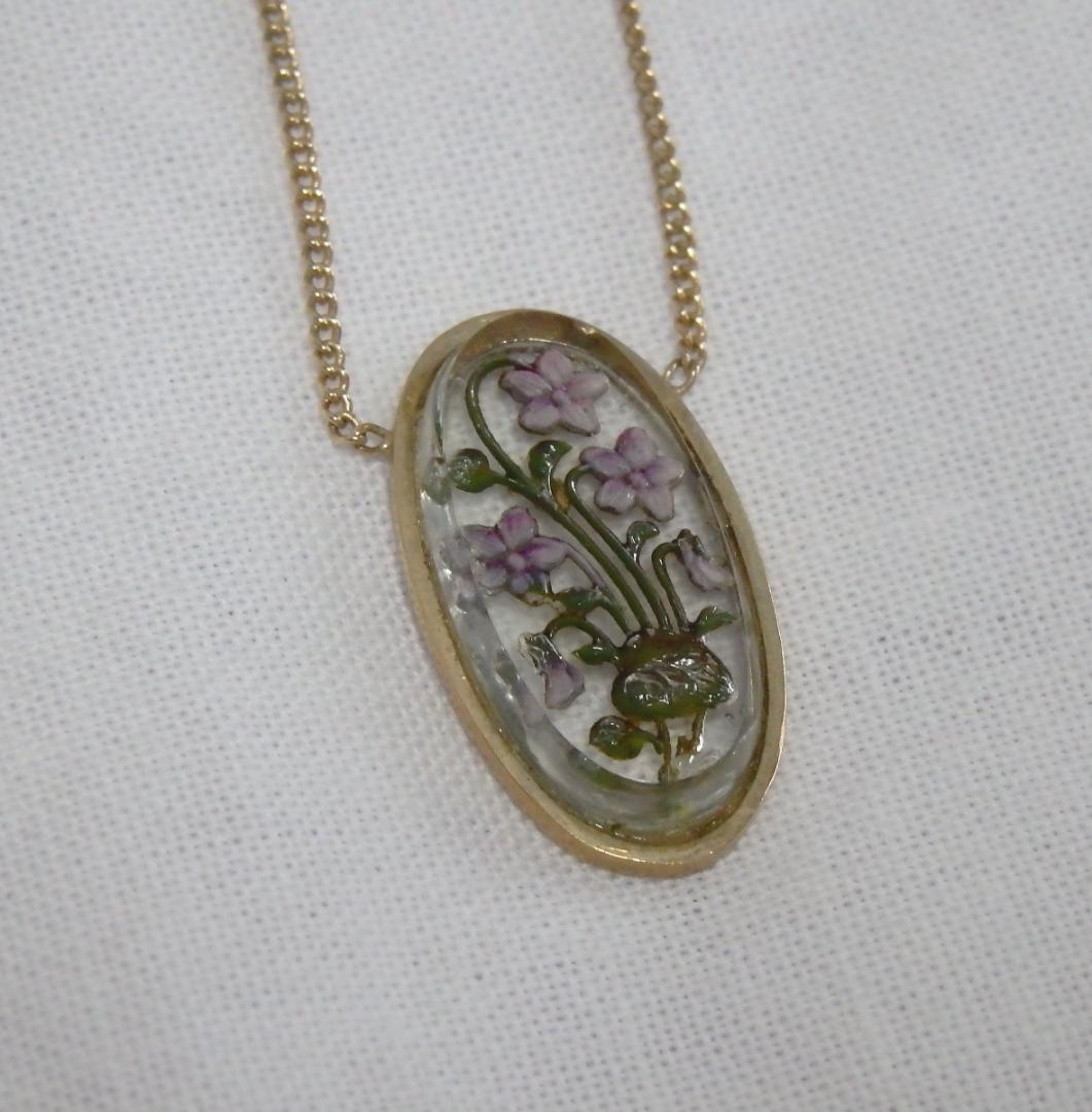 美品 ジュンコパリ Junco Paris スミレ ネックレス