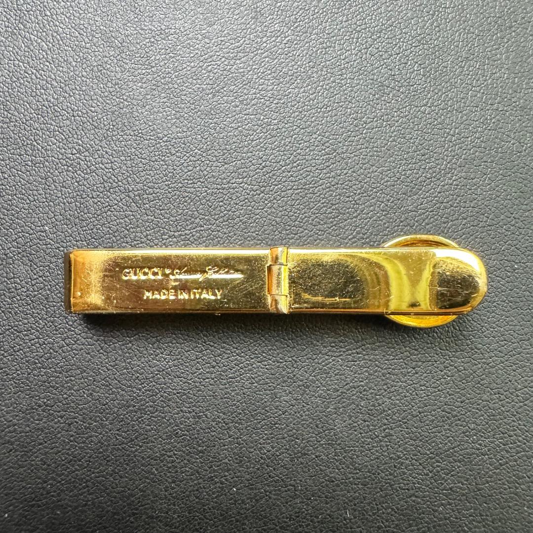 GUCCI グッチ ゴールド ネクタイピン カフス セット ケース付