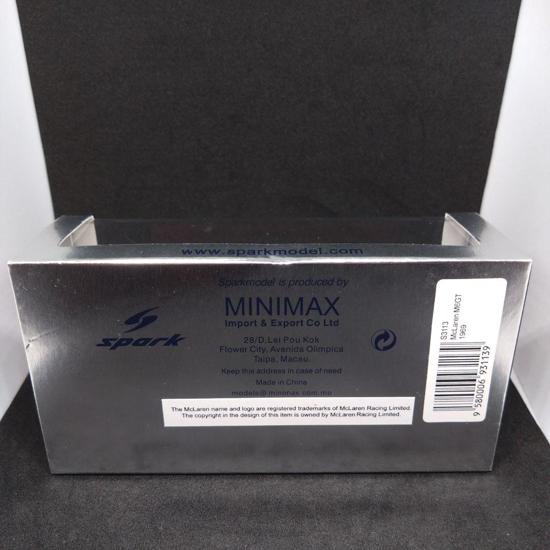 スパーク 1/43 マクラーレン M6GT 1969 レッド