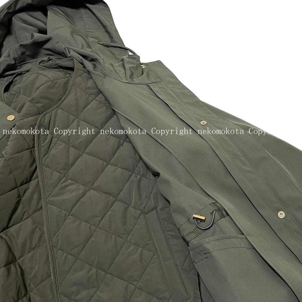 美品 23区 ライナー付き マルチウェイアウター 38 カーキ モッズコート