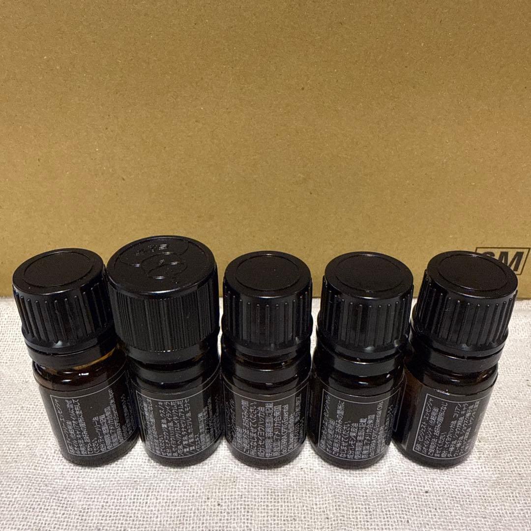 ドテラエッセンシャルオイル 5本セット レモン ゼンジェスト ペパーミント5ml