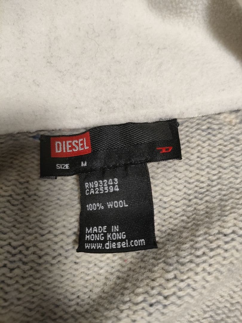セール　DIESEL フルジップニット　ディーゼル
