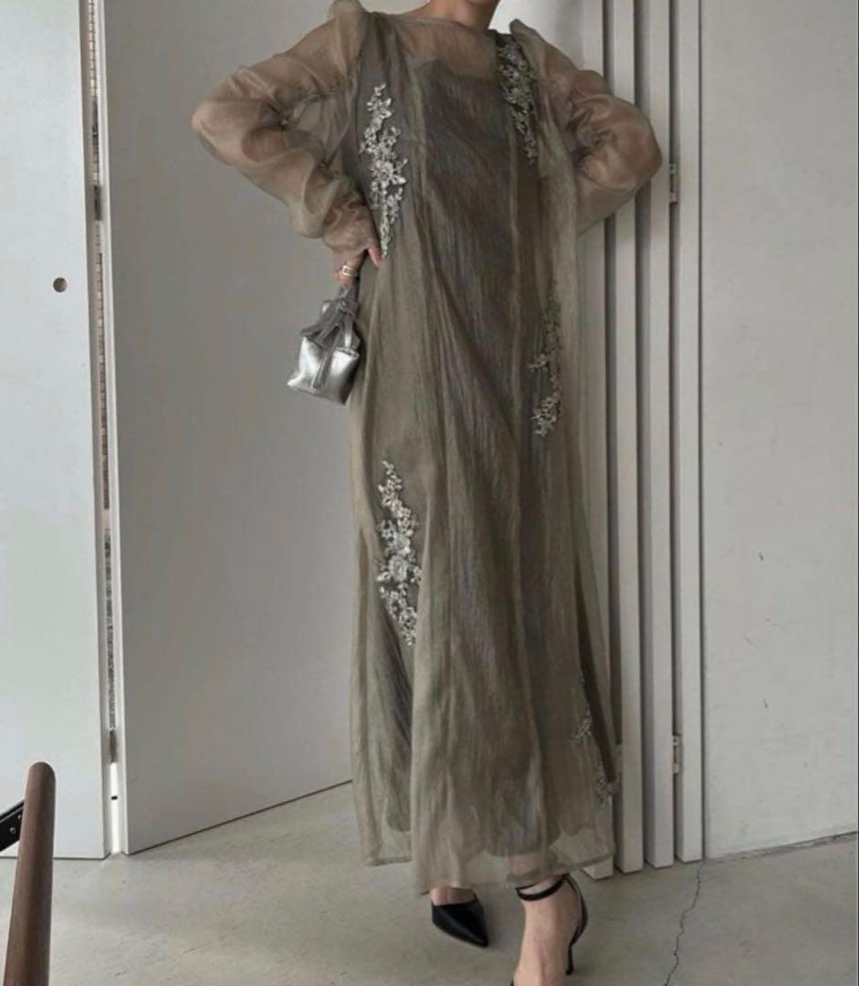 ウィルフリーwillfully oliveオケージョンドレス オリーブ