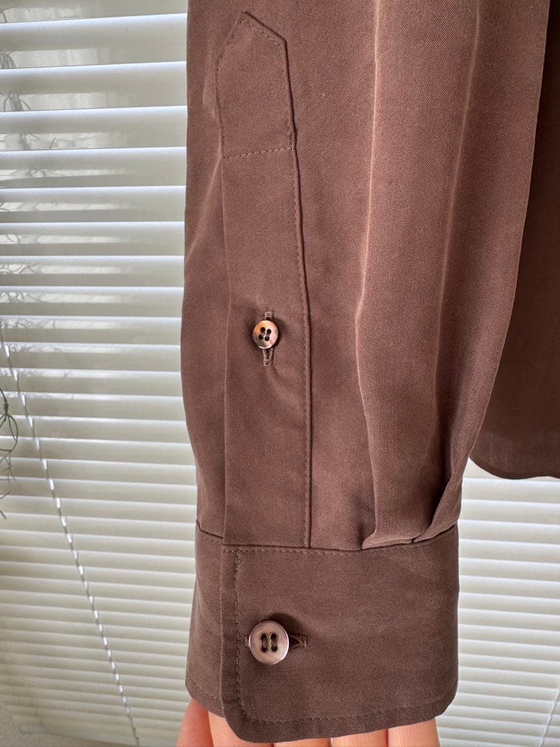 専用　Plage Sway Back Tuck シャツ ブラウン