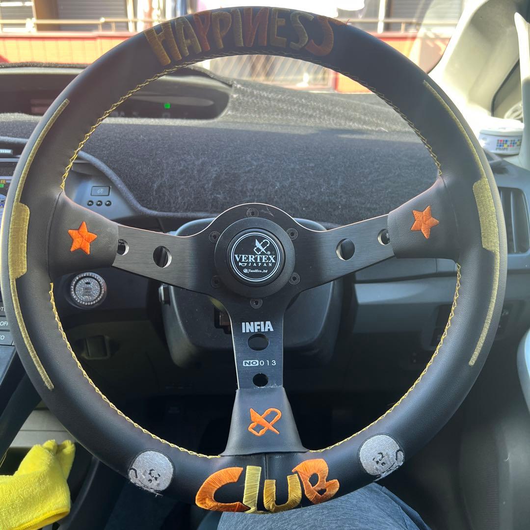 最終値下げ社外ステアリング VERTEX Hai DUDU コラボ ステアリング