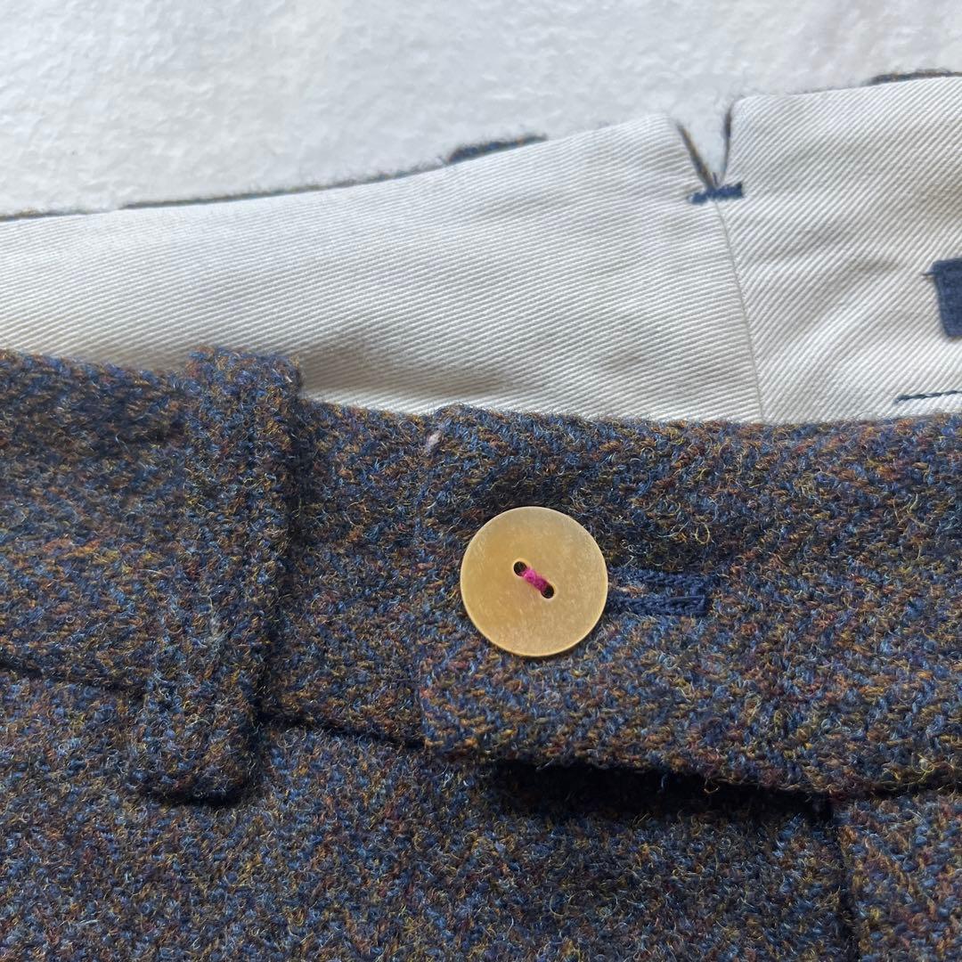 極美品　パラスパレス　ツイードパンツ　サイズ2 ダークブラウン　ウール100%