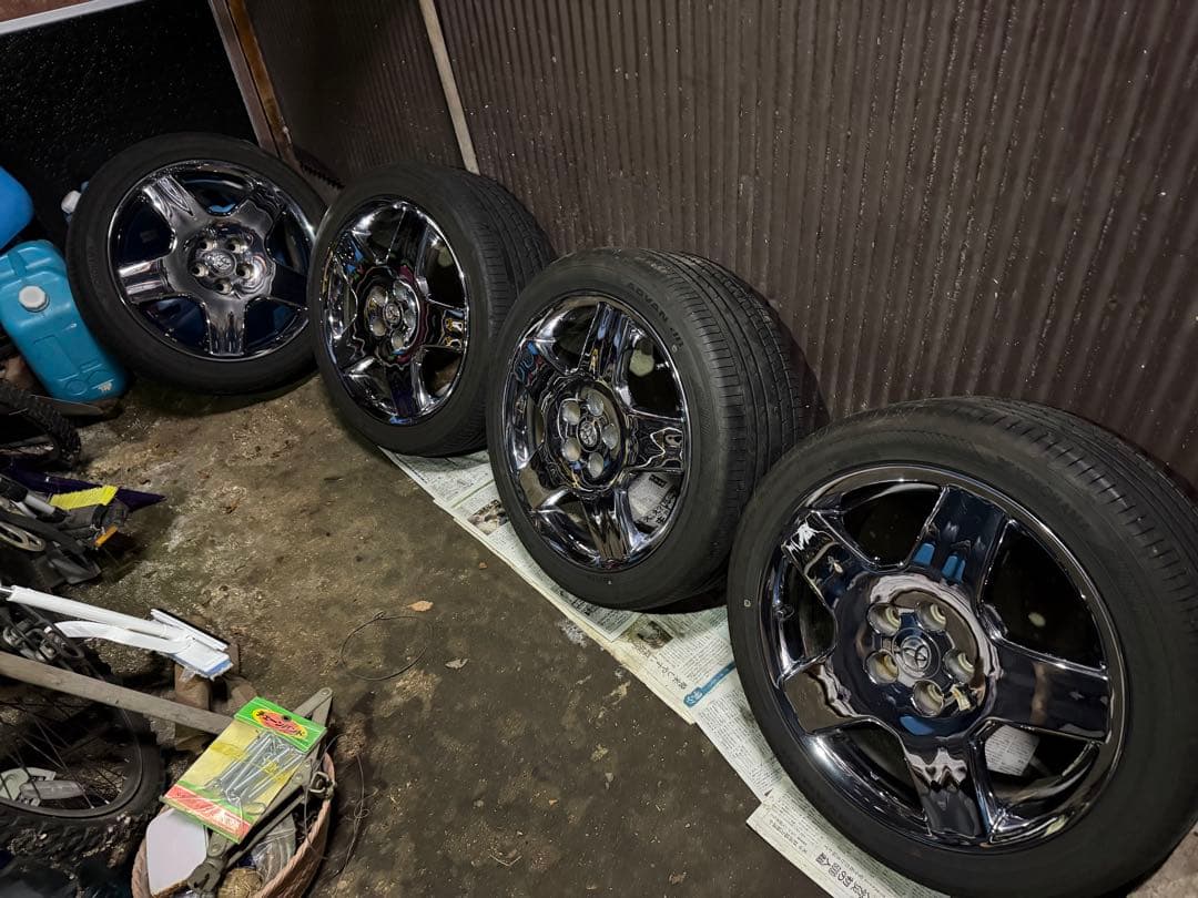 s*w様 30セルシオ 後期　純正オプション　メッキホイール