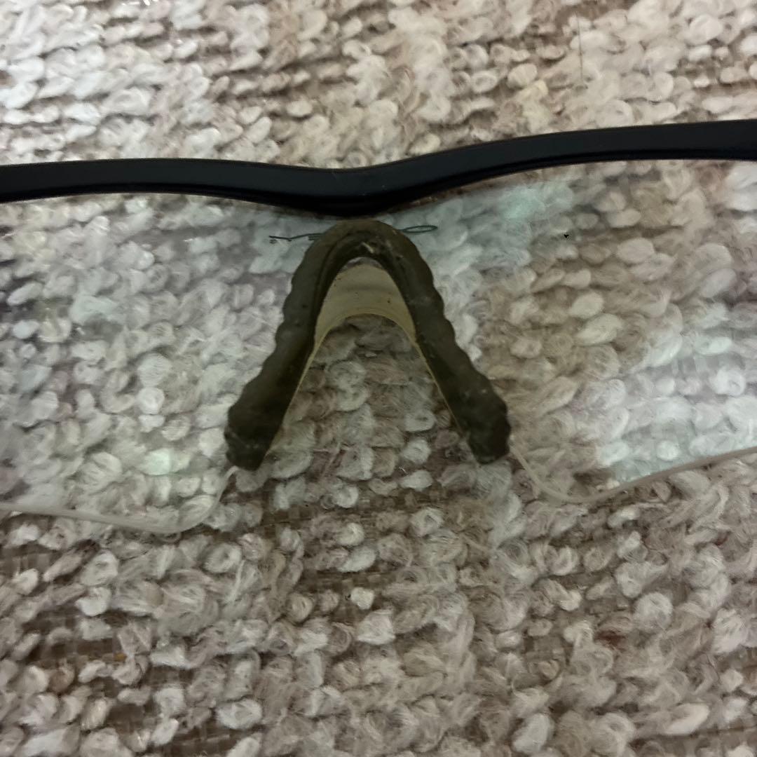 スポーツメガネ ブラック クリアレンズ