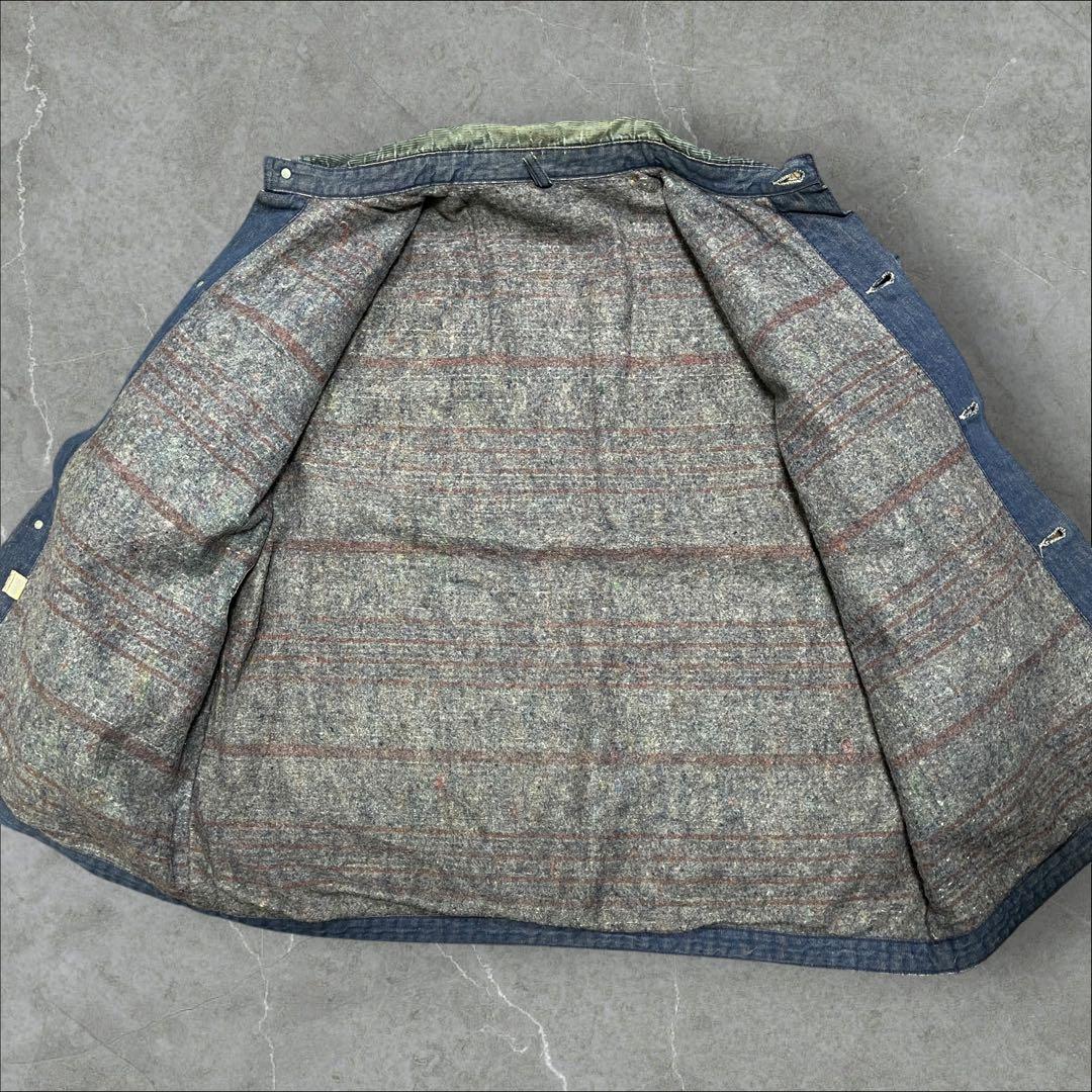 70s ラングラー ブランケット カバーオール ボロ 襤褸 ビンテージ