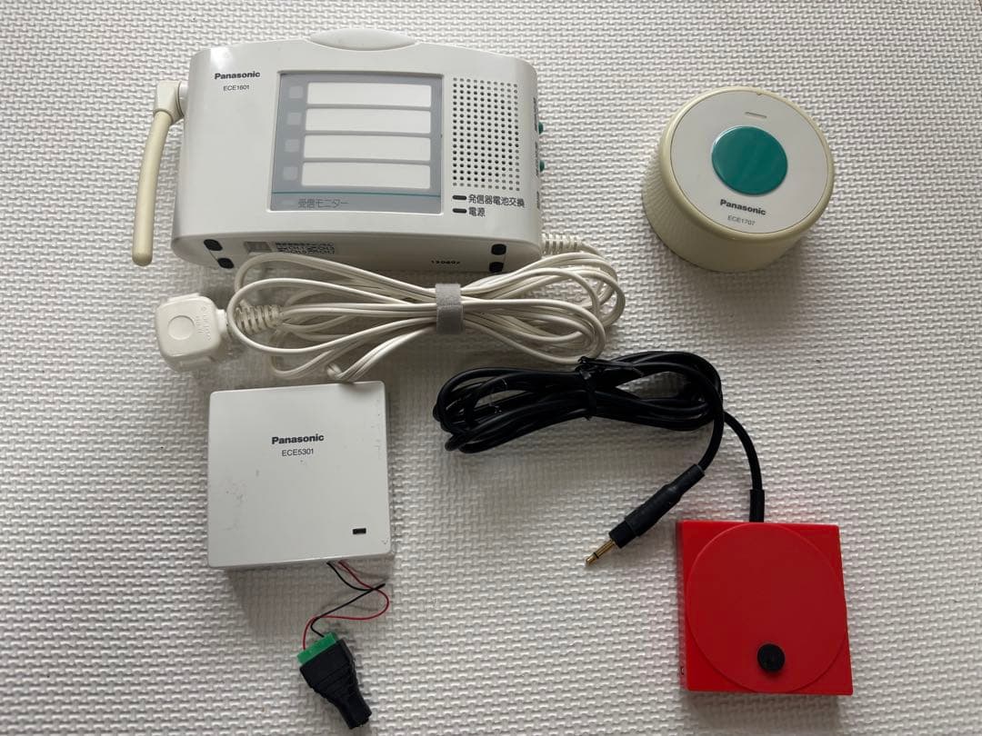 パナソニック卓上受信器、発信器、接点入力装置、トクソー技研ハンドスイッチセット