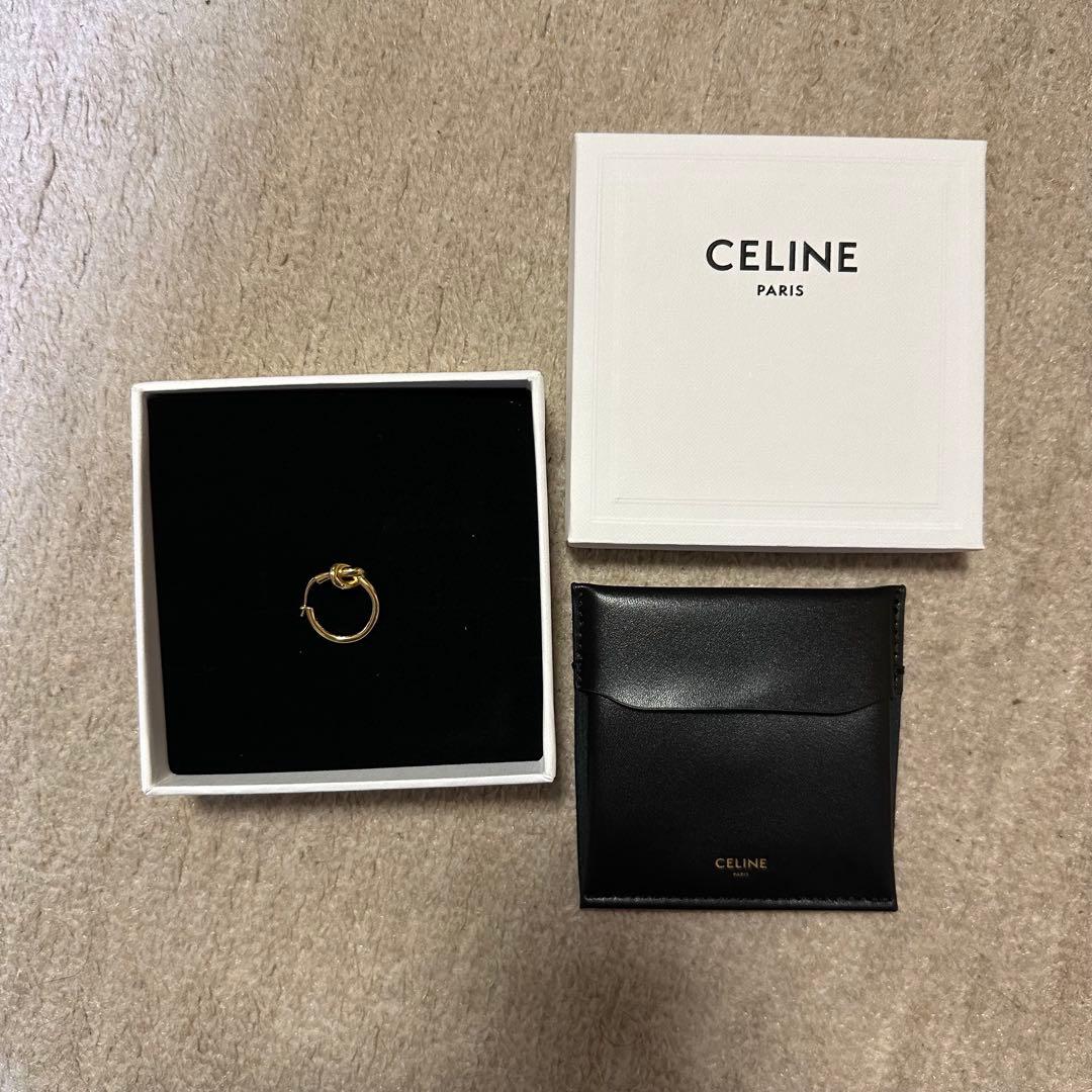 CELINE ノットピアスゴールド(片耳用)