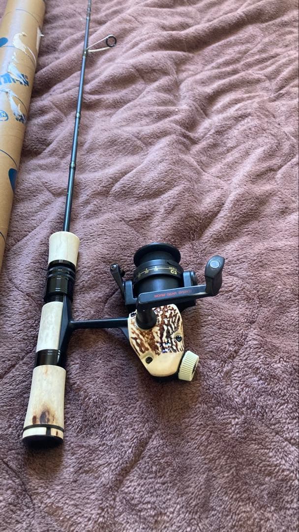 激レア　アブガルシア　カーディナルC3 スタッグハンドル　リールロッドセット　鹿