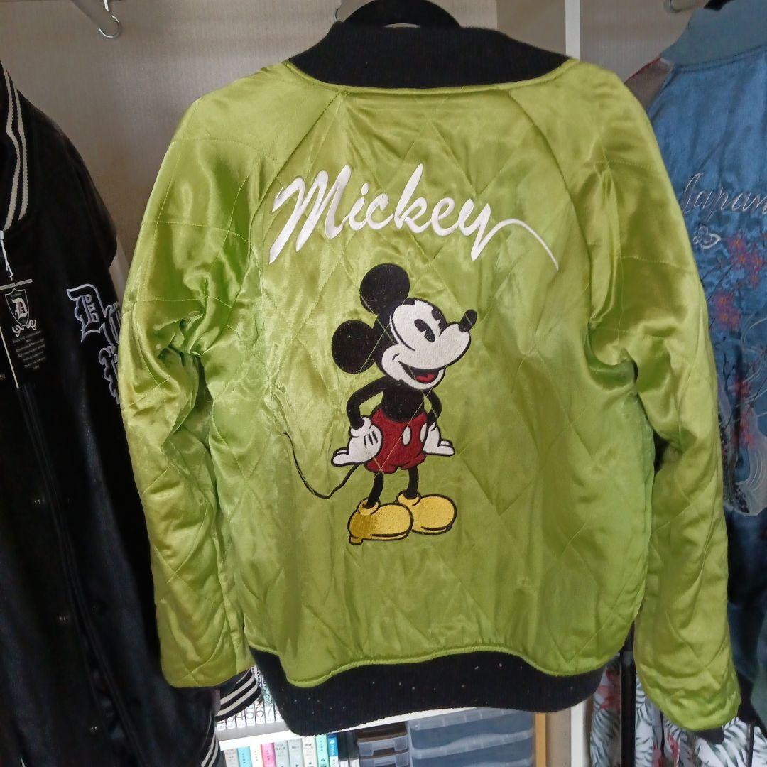 ミッキーマウス　リバーシブル　スカジャン
