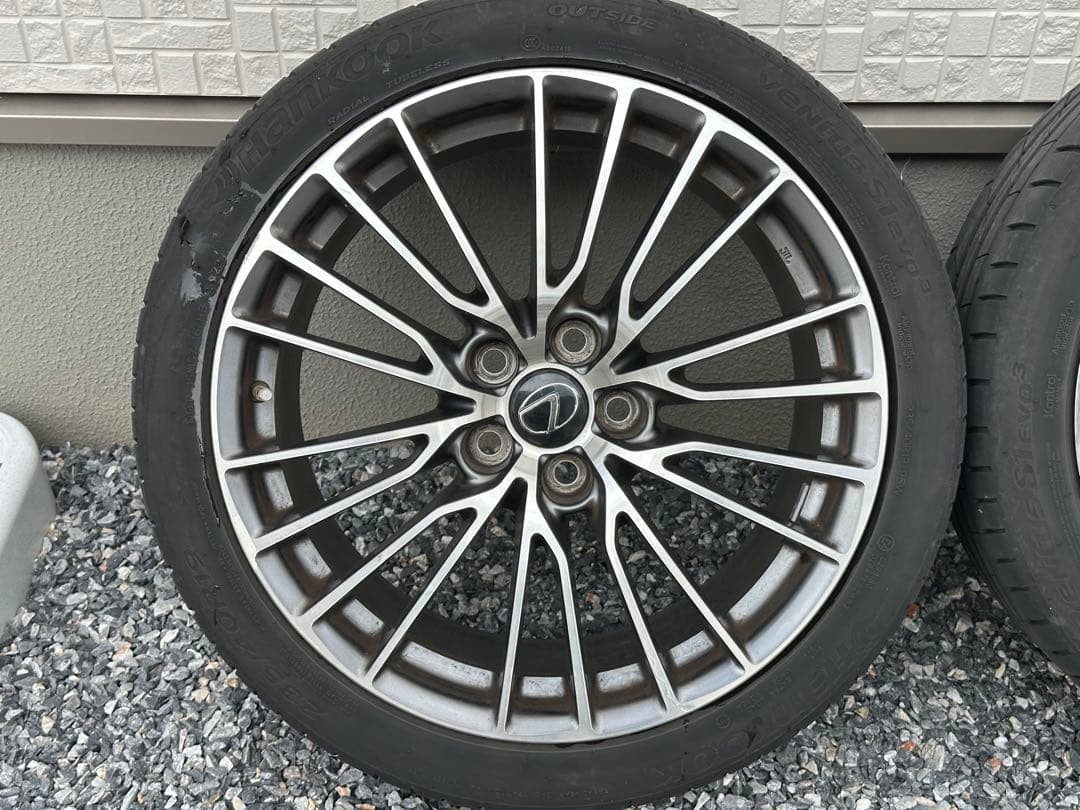 レクサス RC F 純正 BBS製19インチアルミホイール タイヤ 4本セット