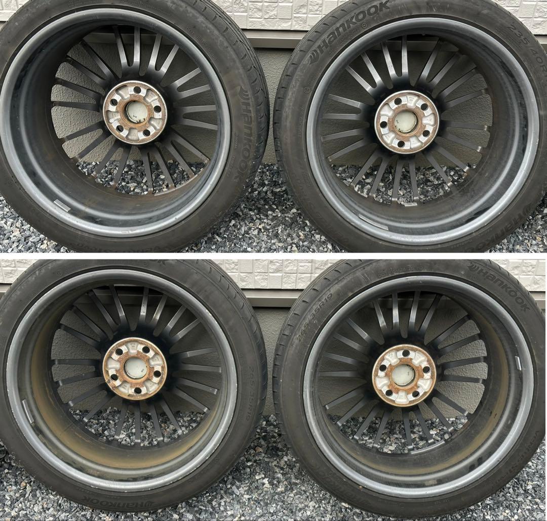 レクサス RC F 純正 BBS製19インチアルミホイール タイヤ 4本セット