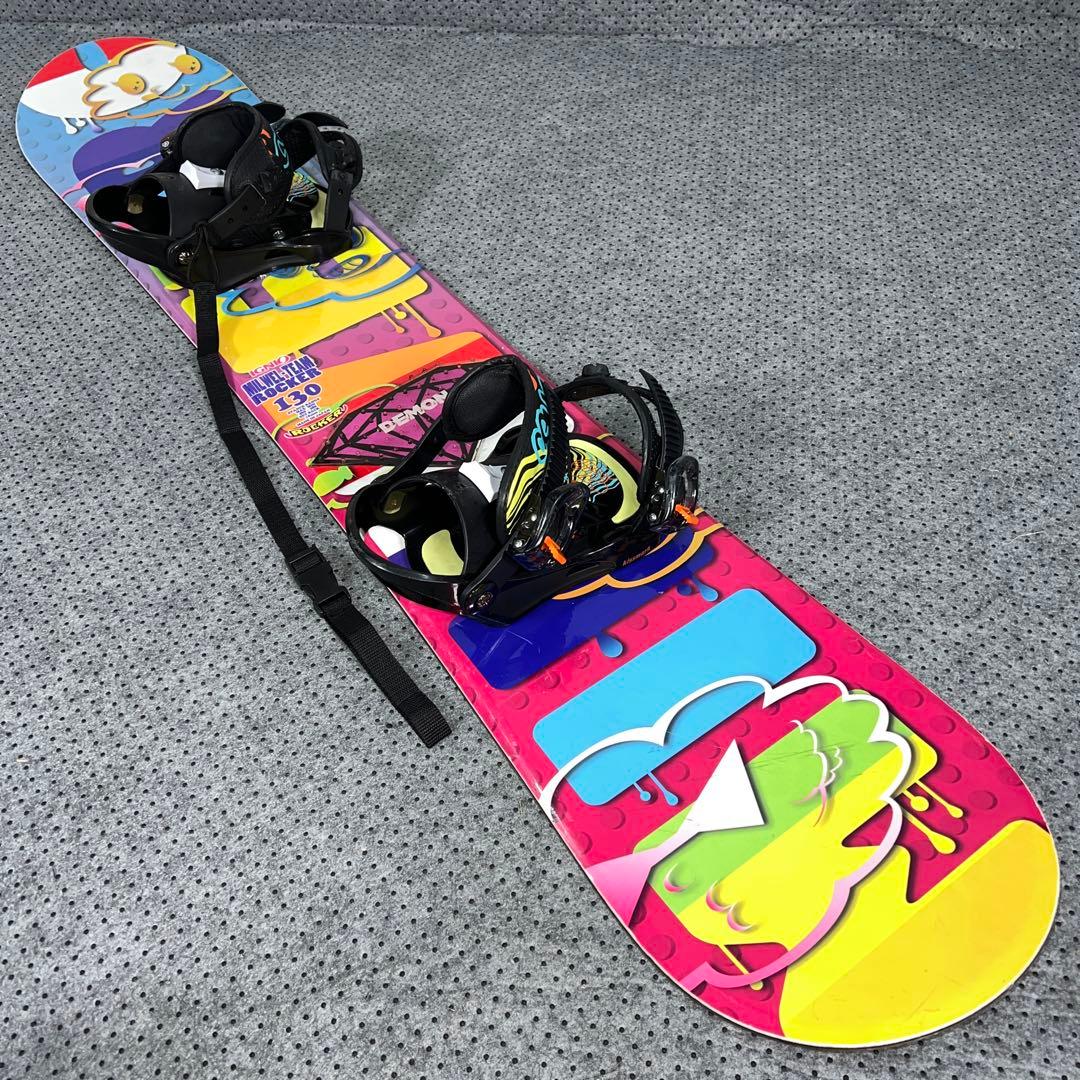 ５回使用 キッズスノーボード 130cm IGNIO×バイン×ダイヤルブーツ