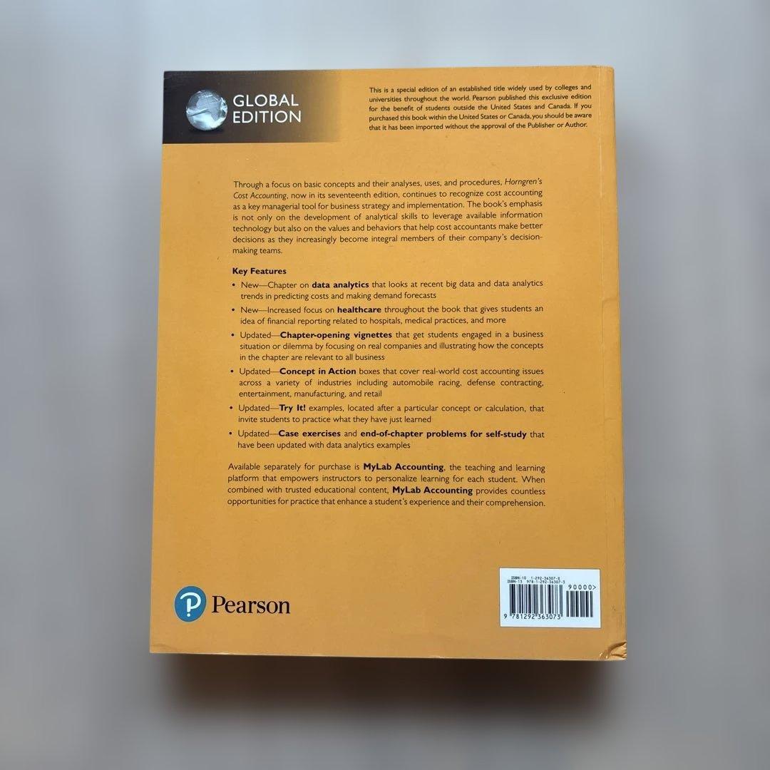 Horngren's Cost Accounting　17th Edition