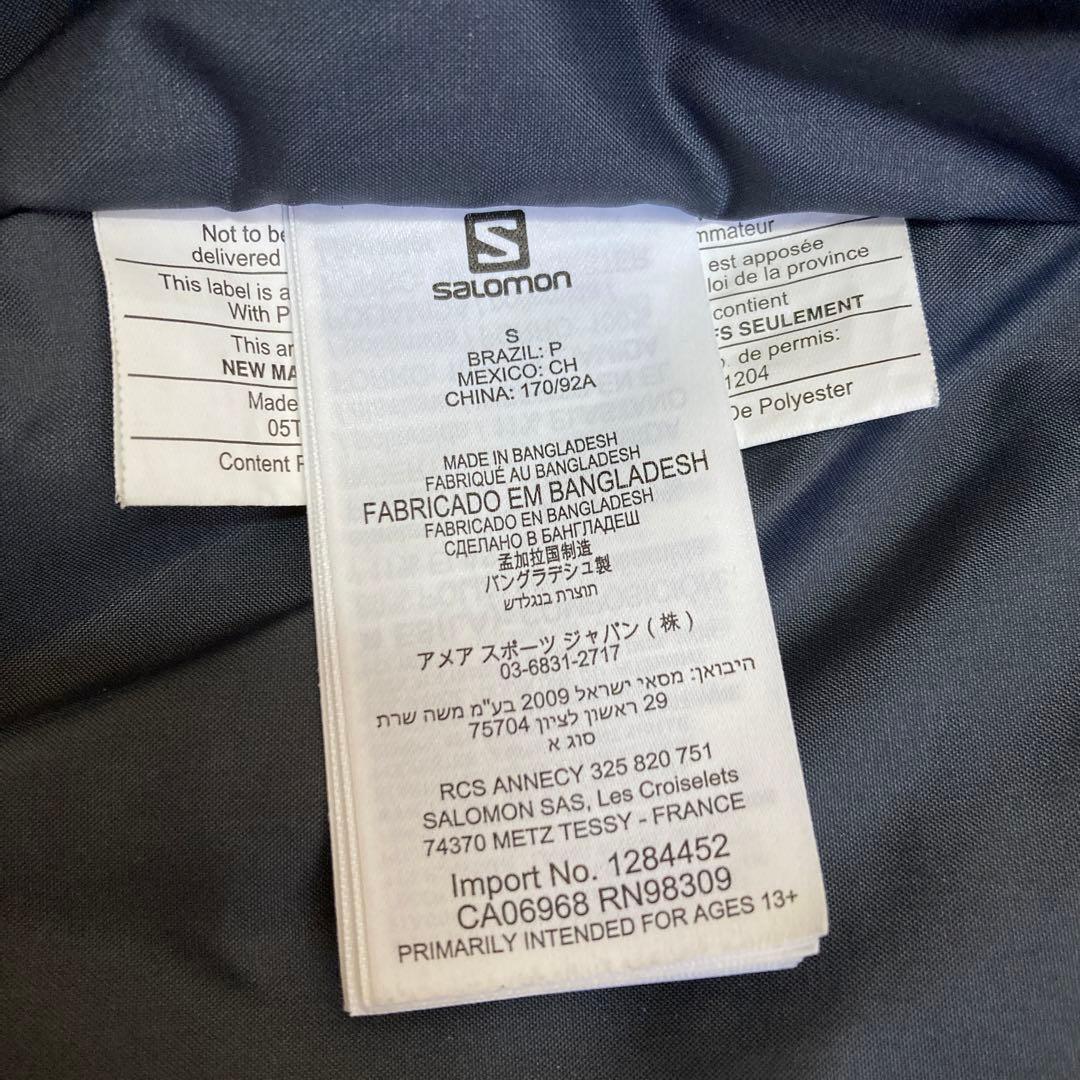 【美品】サロモン salomon スキーウェア スキー スノボジャケットSメンズ