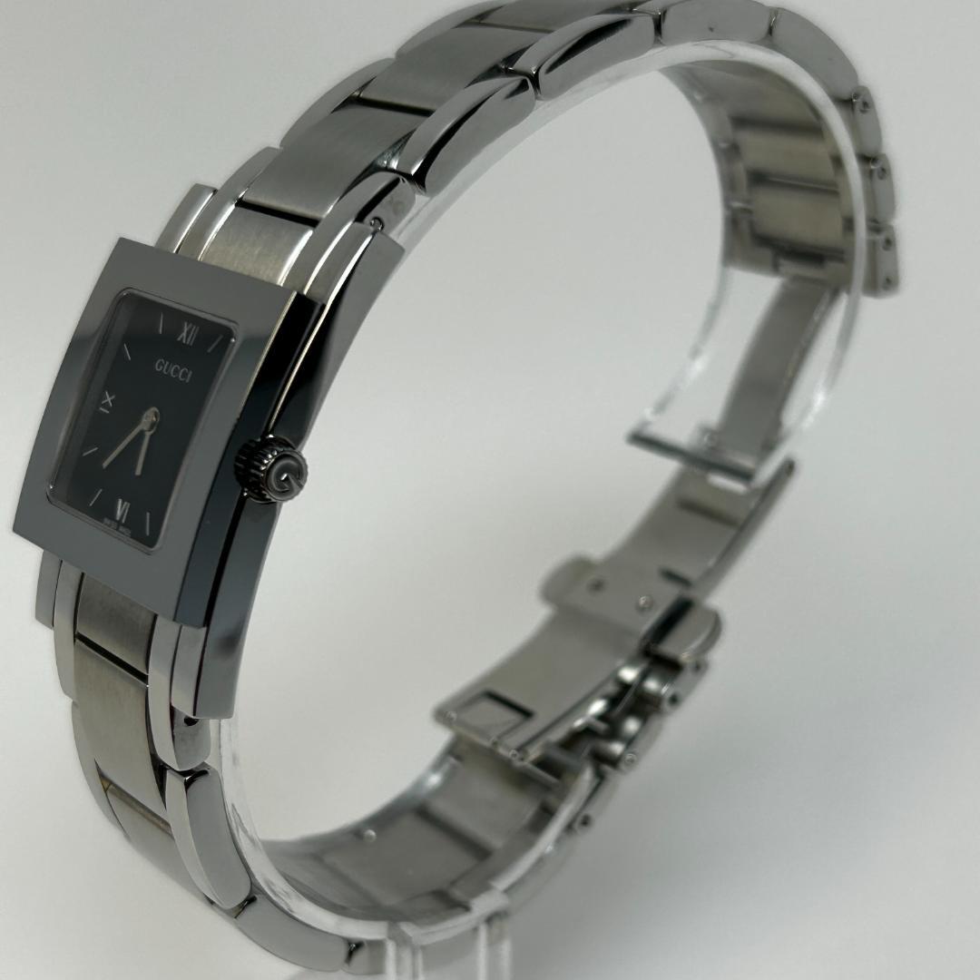【美品】GUCCI グッチ 7900L ブラック スクエアウォッチ レディース