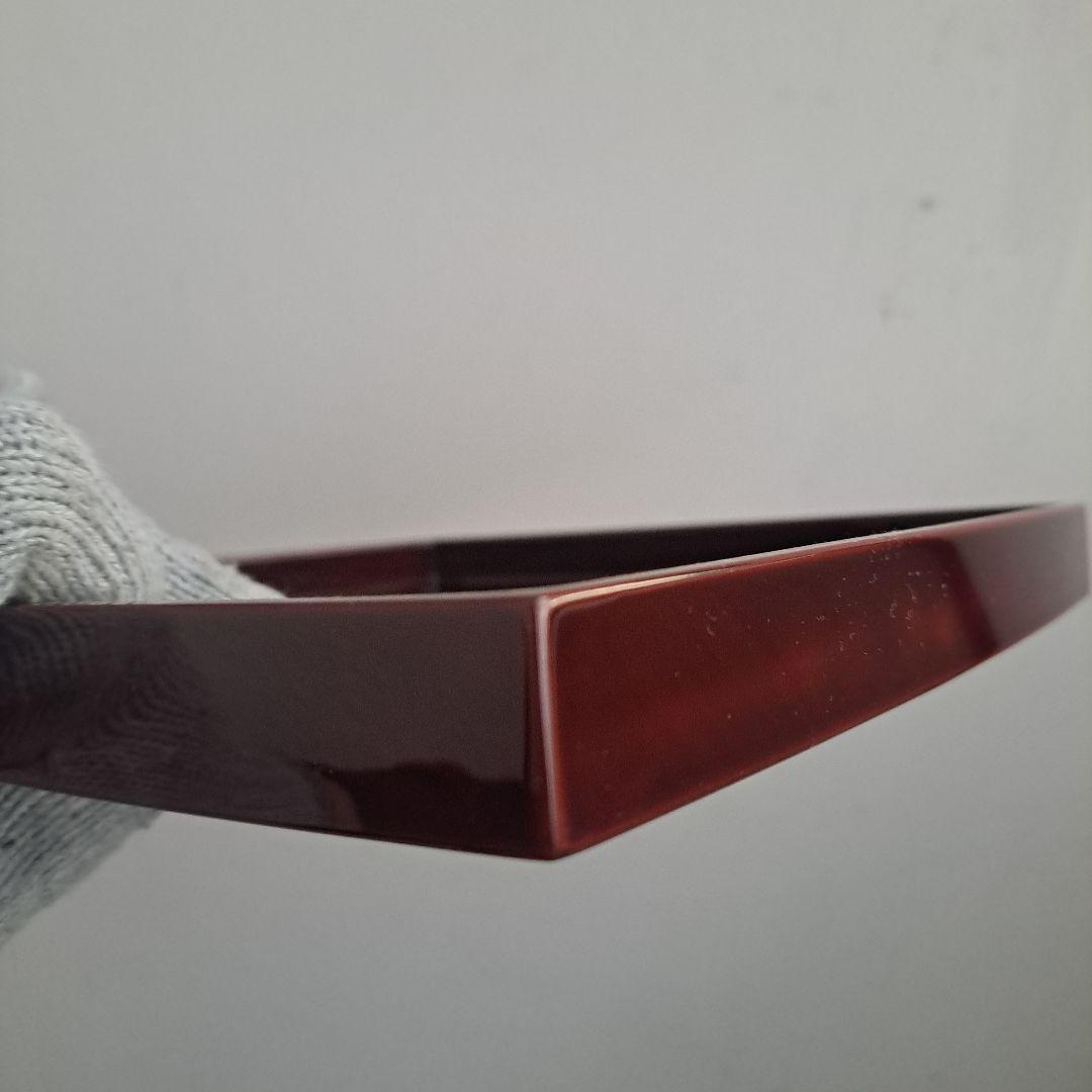 【輪島塗　6.5寸\"3段重箱&重台】布着本堅地　溜塗　沈金網代　胴張り　長期保管