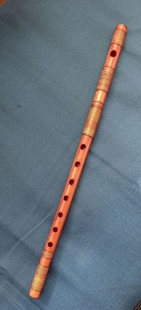 篠笛志孝　古典調四本調子　赤拭漆半重巻