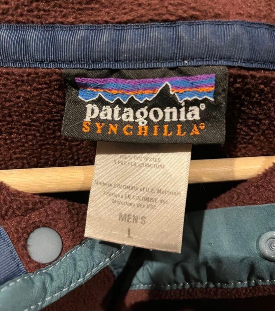 （再）Patagonia シンチラスナップT 09年ブラウンｘグリーン（カーキ）