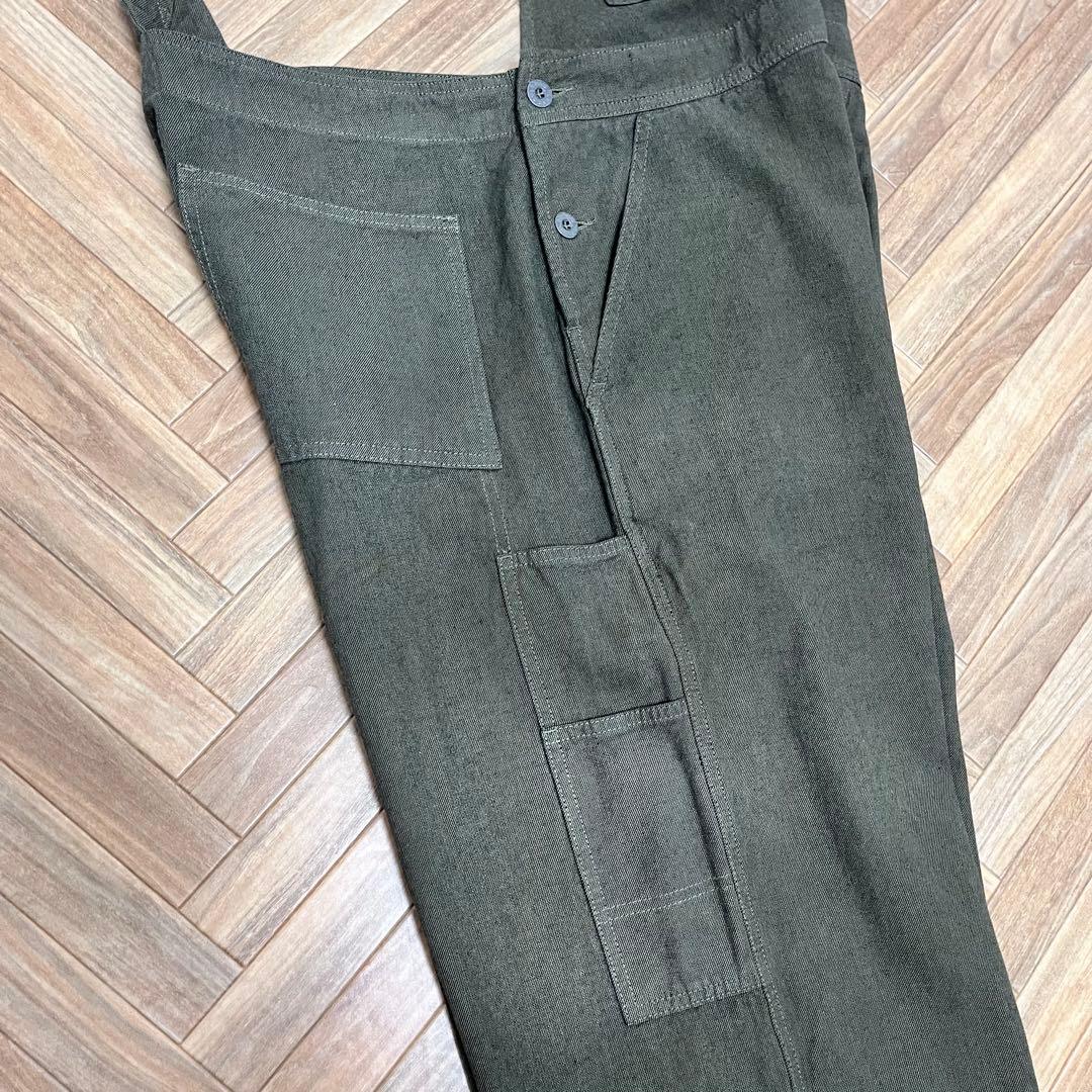 新品　ナイジェルケーボン　ライブロ　ダンガリーコットン　オーバーオール　48